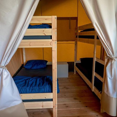 Safari tent at Camping Village Sy Ferrières Exteriör bild